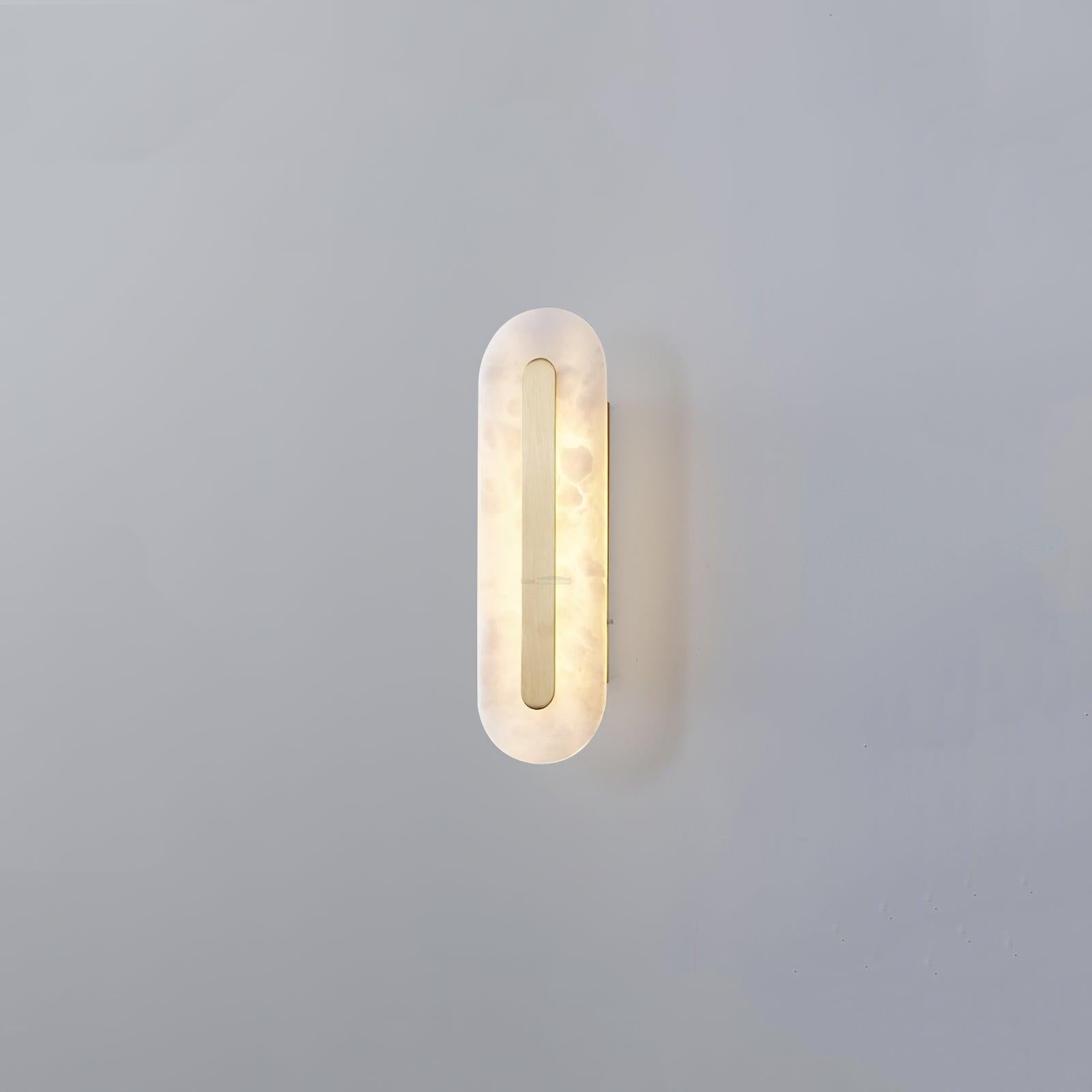 Alabaster Rounded Wall Sconce - Alabaster, Alabaster Wall Lamp-1-Luxehomezone