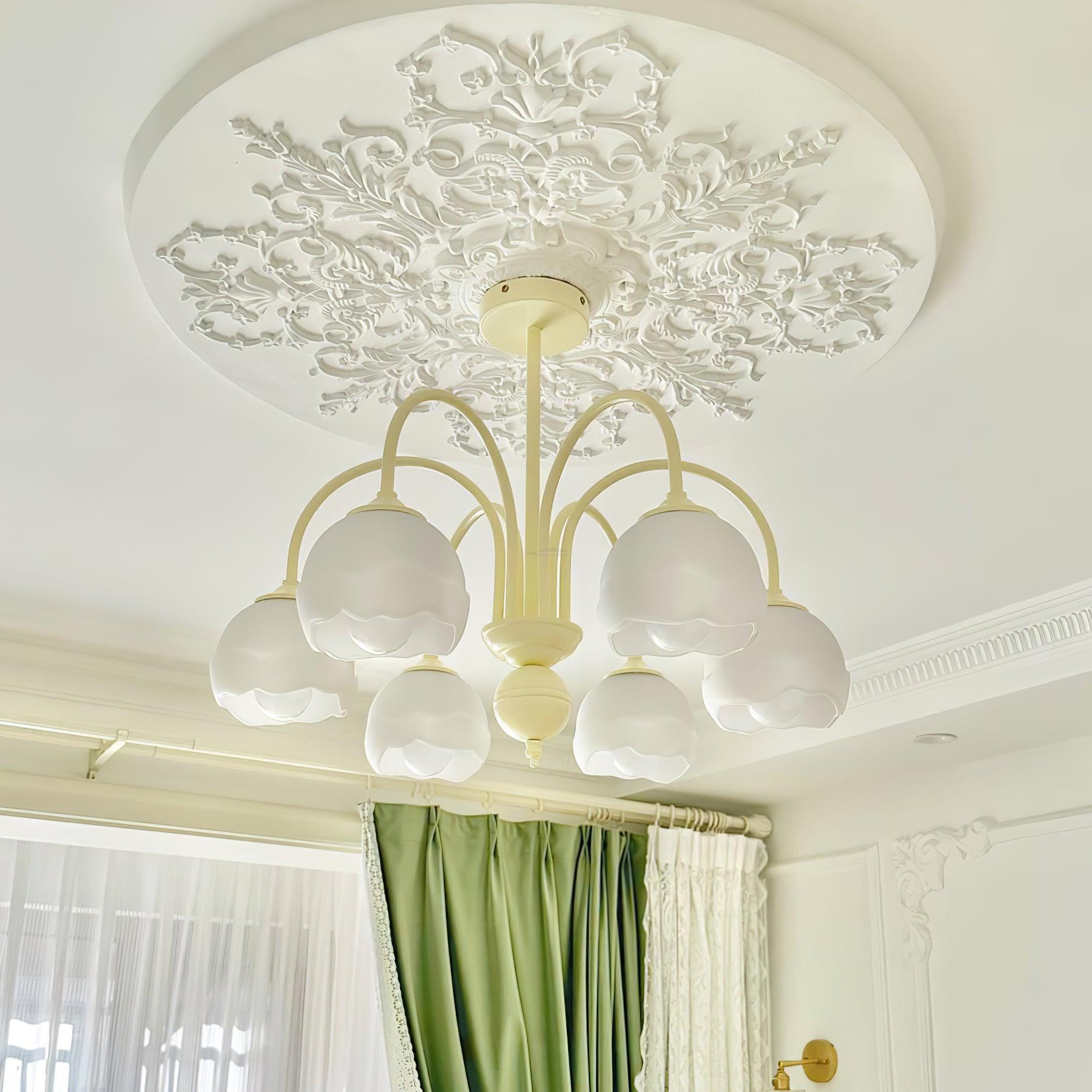 Creamy Chandelier with 5/6/8 heads - Zahara-1-Luxehomezone