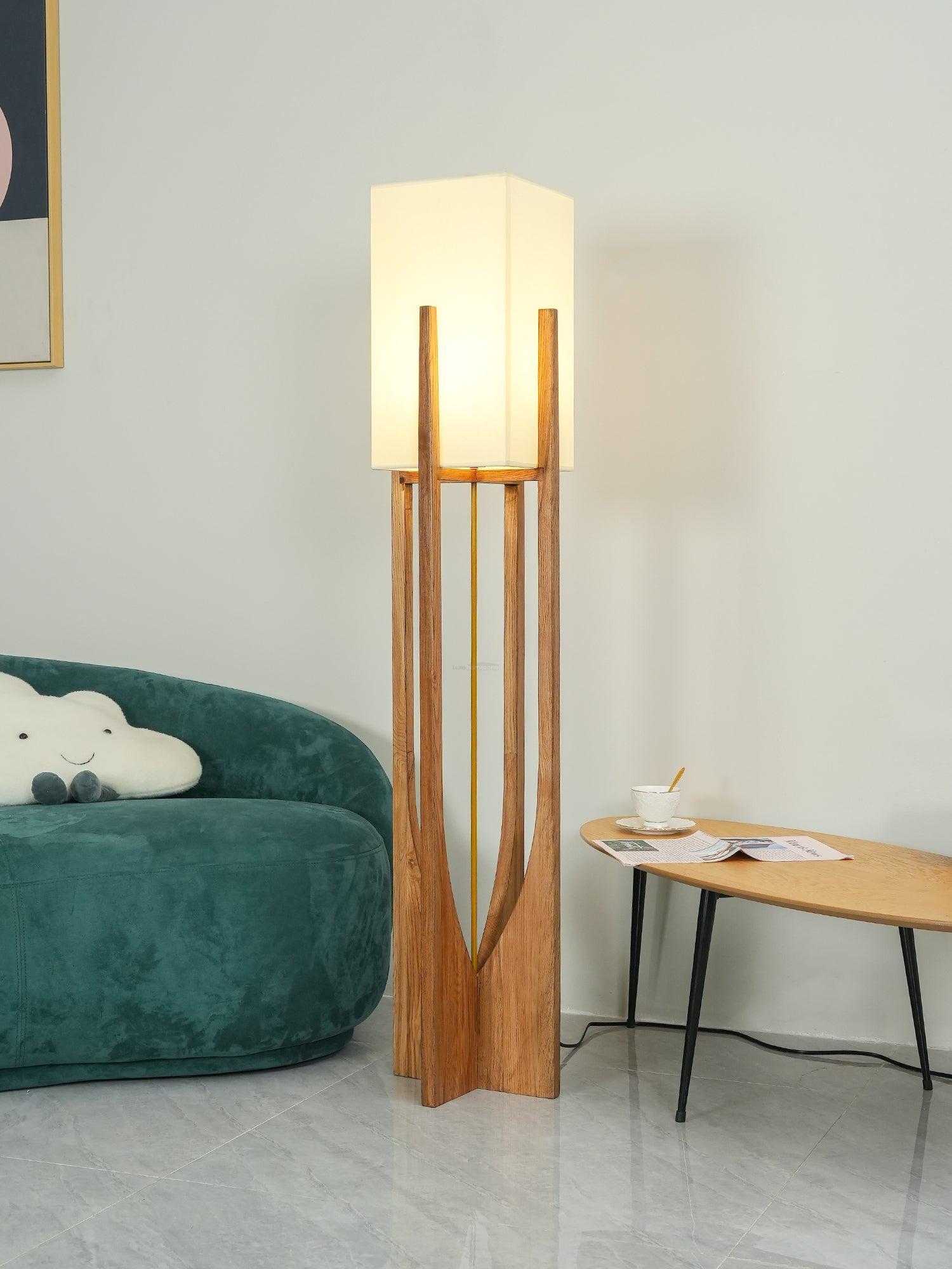 Fairbanks Floor Light - Wood-1-Luxehomezone