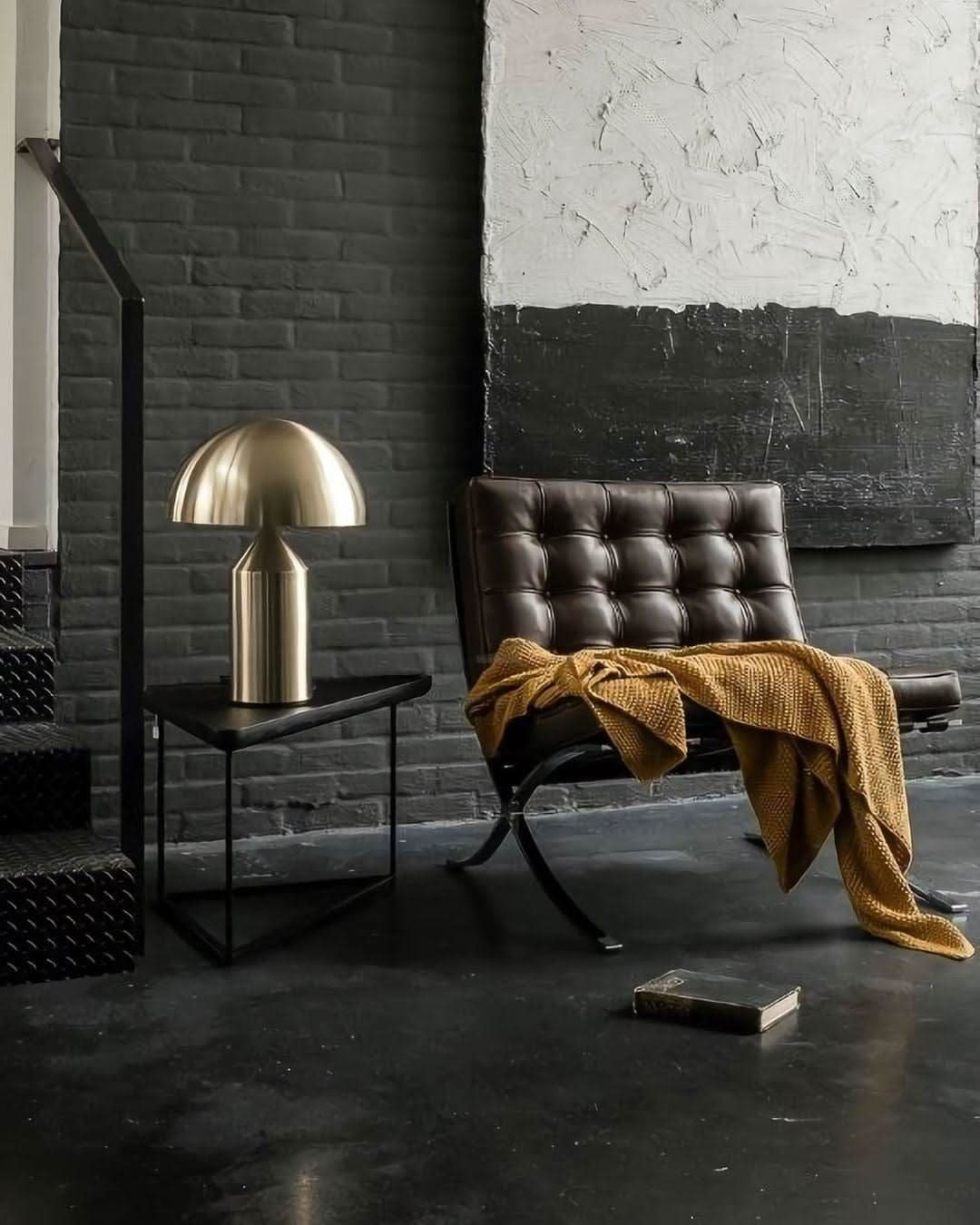 Atollo Metal Table Lamp ∅ 9.8″ - Luxehomezone