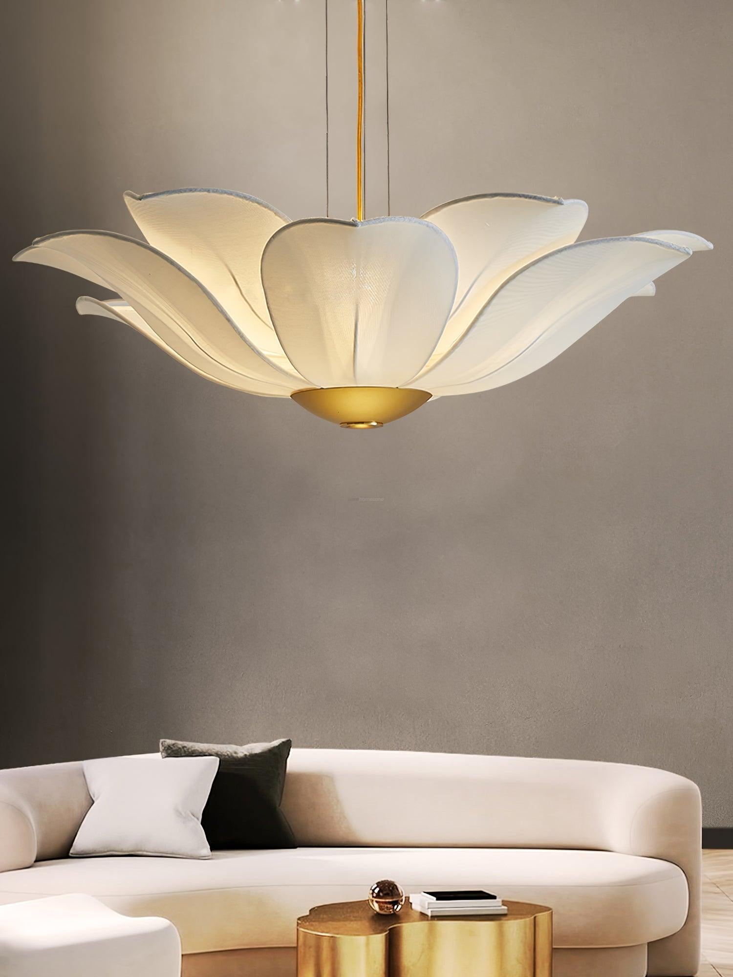 Fiore Chandelier  ∅ 32.3″ - Pleated-1-Luxehomezone