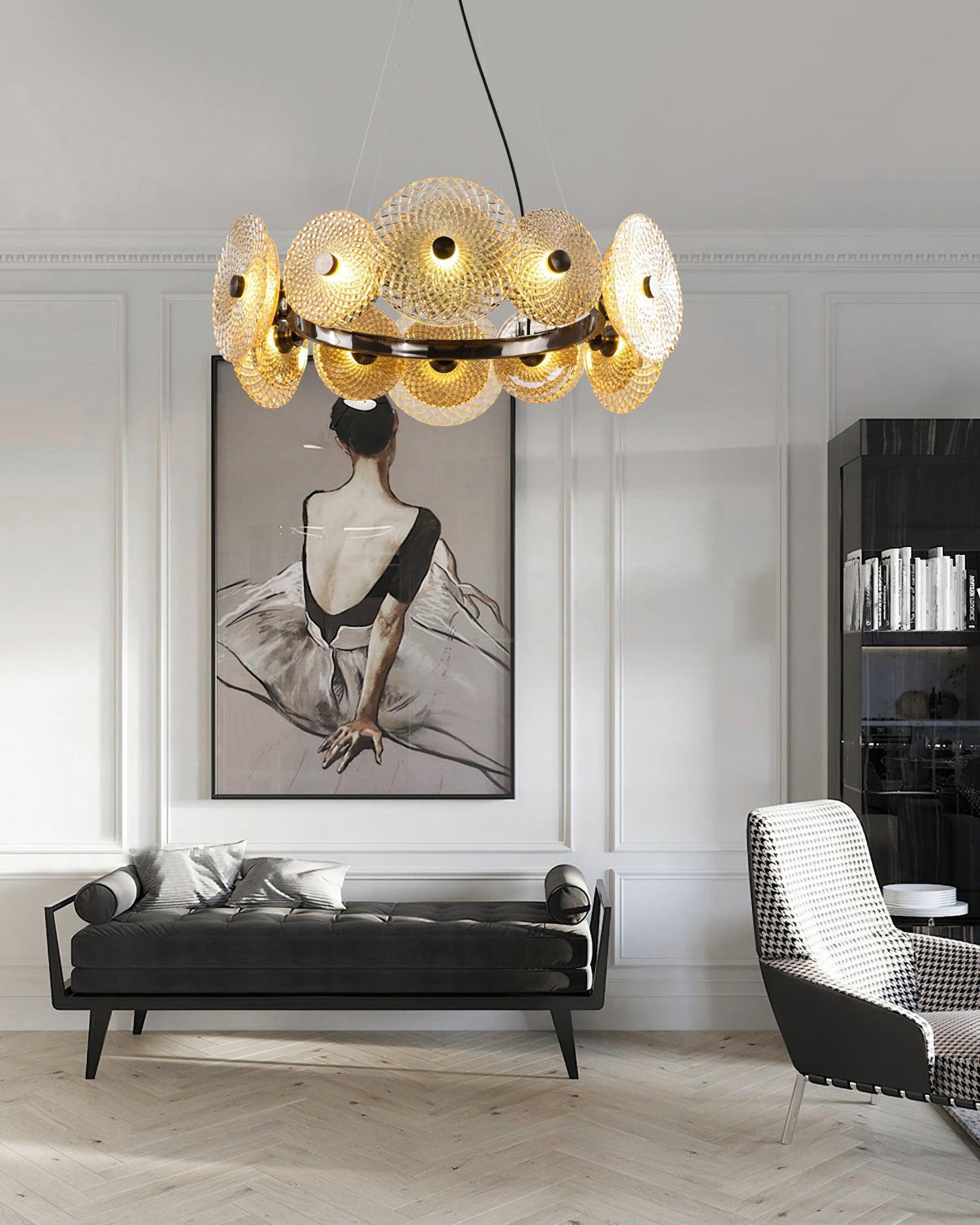 Paige Chandelier ∅ 23.6″ - Crystals-1-Luxehomezone