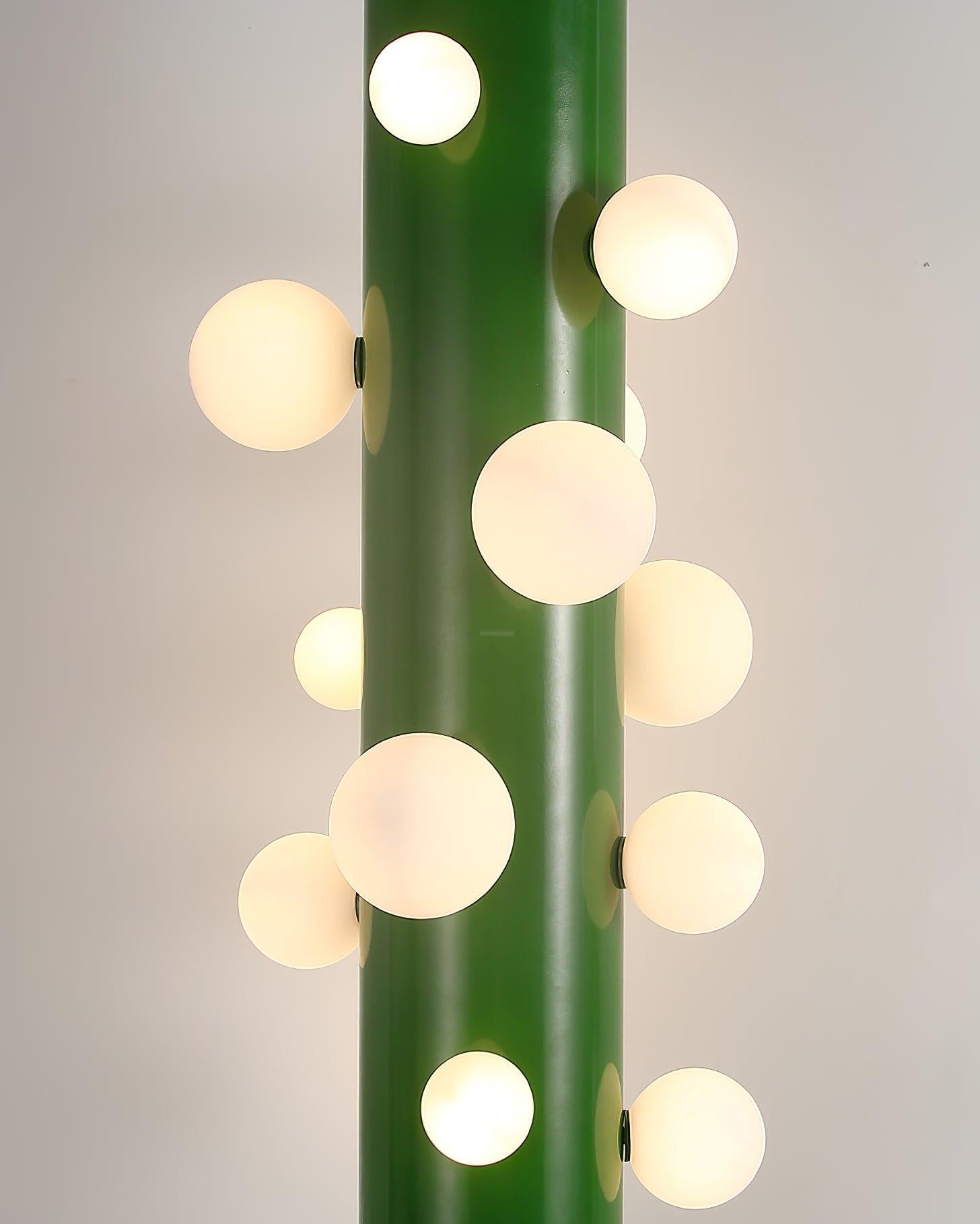 Green Apes Floor Lamp ∅ 11.8″ - Pillar-1-Luxehomezone