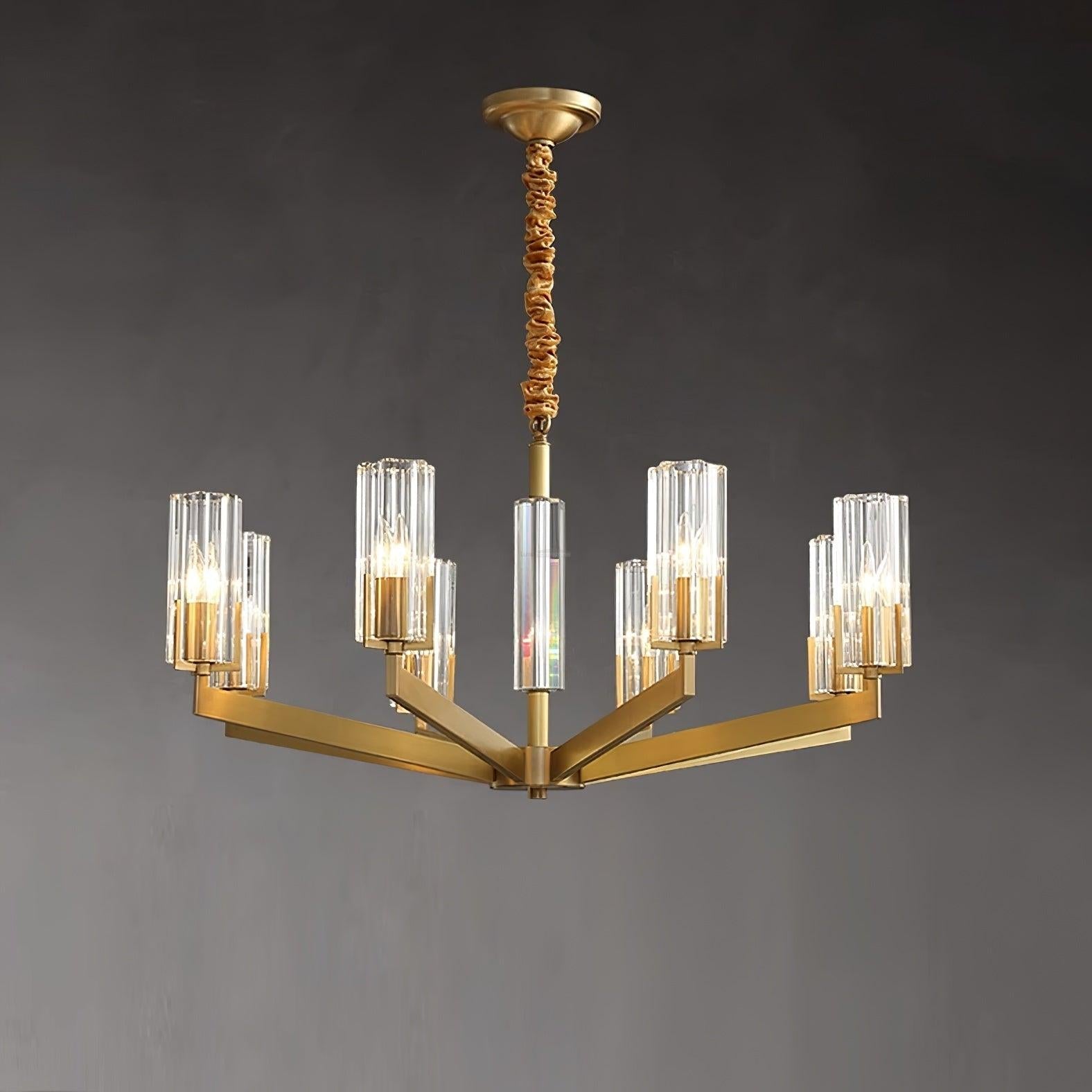 Kayla Brass Chandelier with 6/8/10/15 heads - Luxehomezone