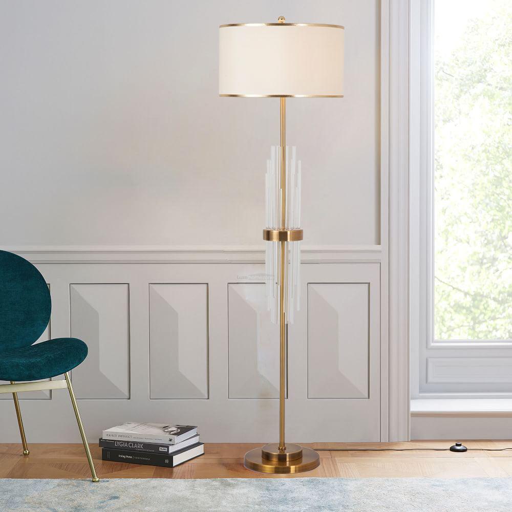 Alston Floor Lamp  ∅ 13.8″ - Geometry-1-Luxehomezone