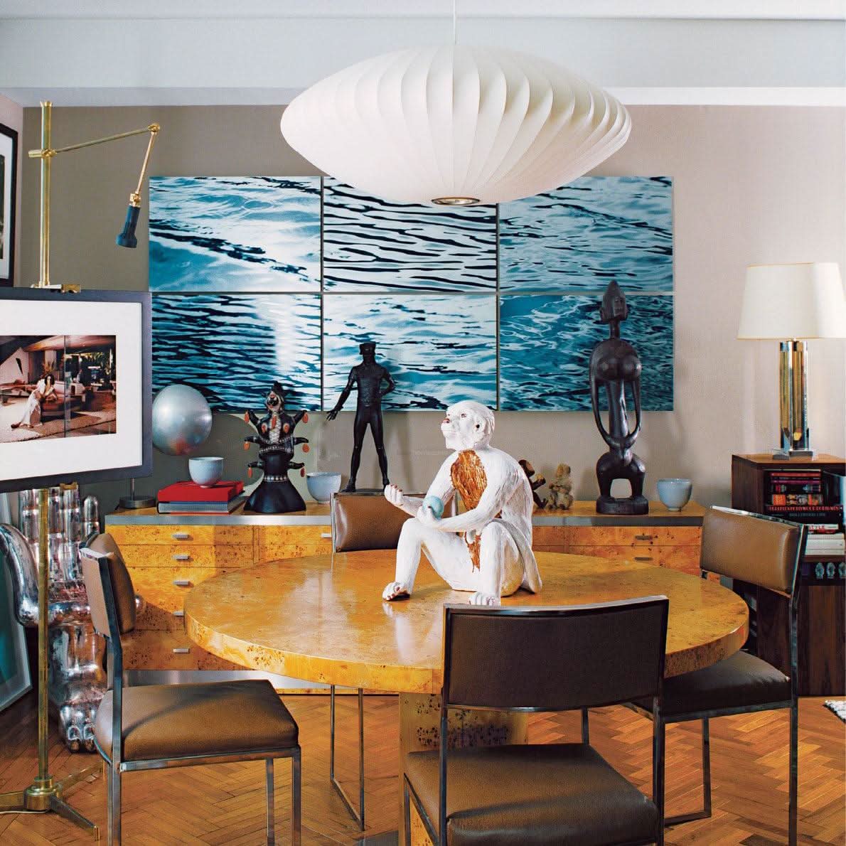 Bubble Pendant Light with Artificial Silk Lampshade - Luxehomezone