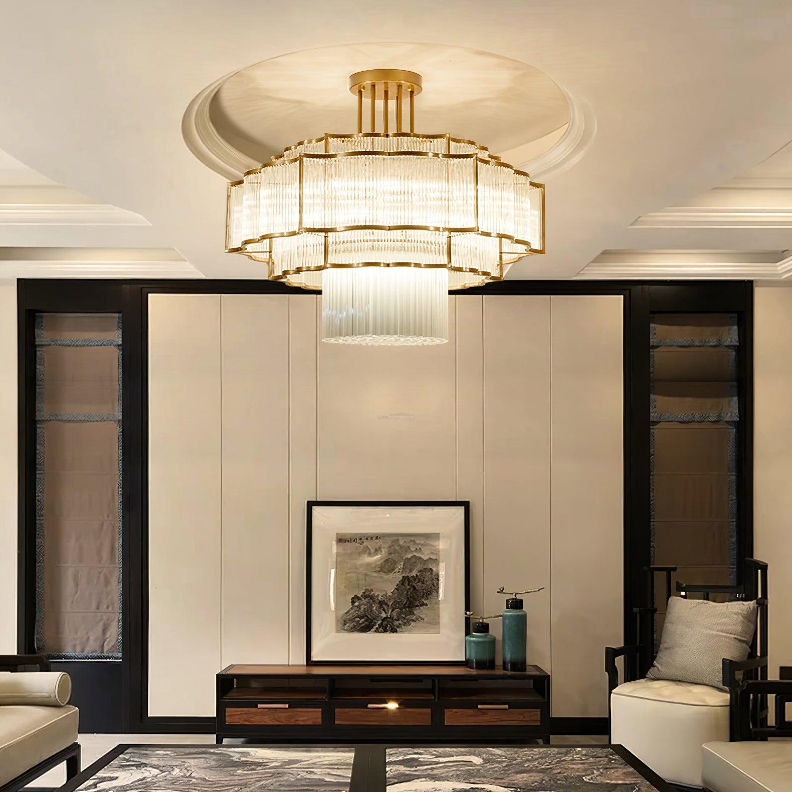 Pharo Ii Chandelier  ∅ 23.6″~39.4'' - Crystals-1-Luxehomezone
