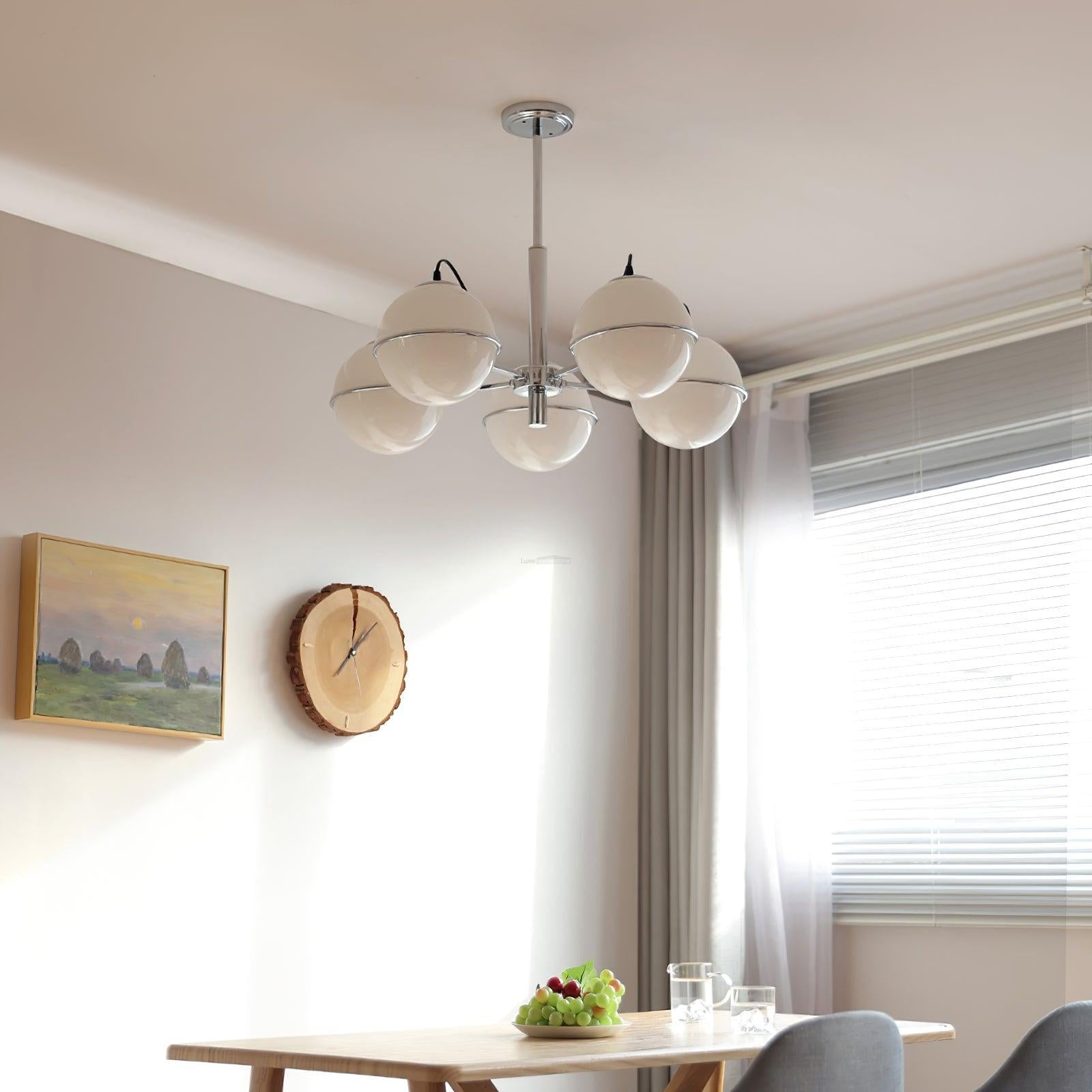 McCarren Chandelier ∅ 20.5″ - Bend, Marshmallow Chandelier-1-Luxehomezone