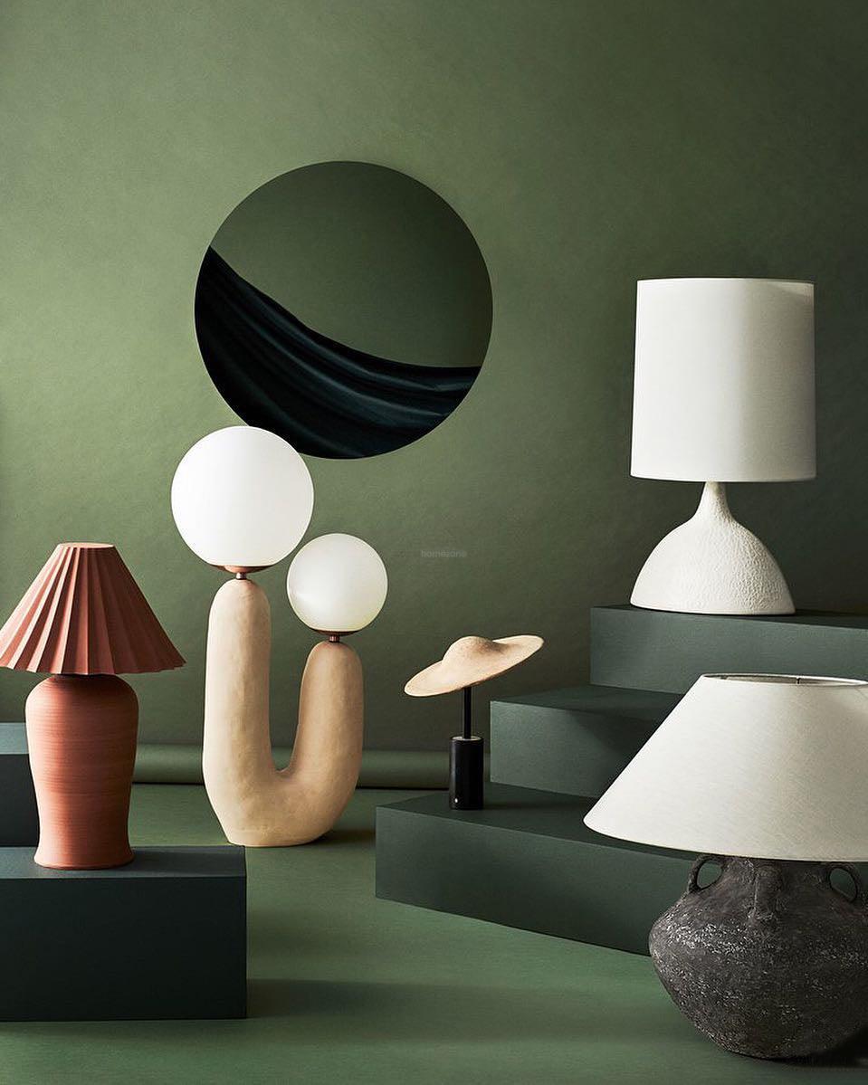 Oo Ceramics Table Lamp ∅ 22.4″ - Candy-1-Luxehomezone