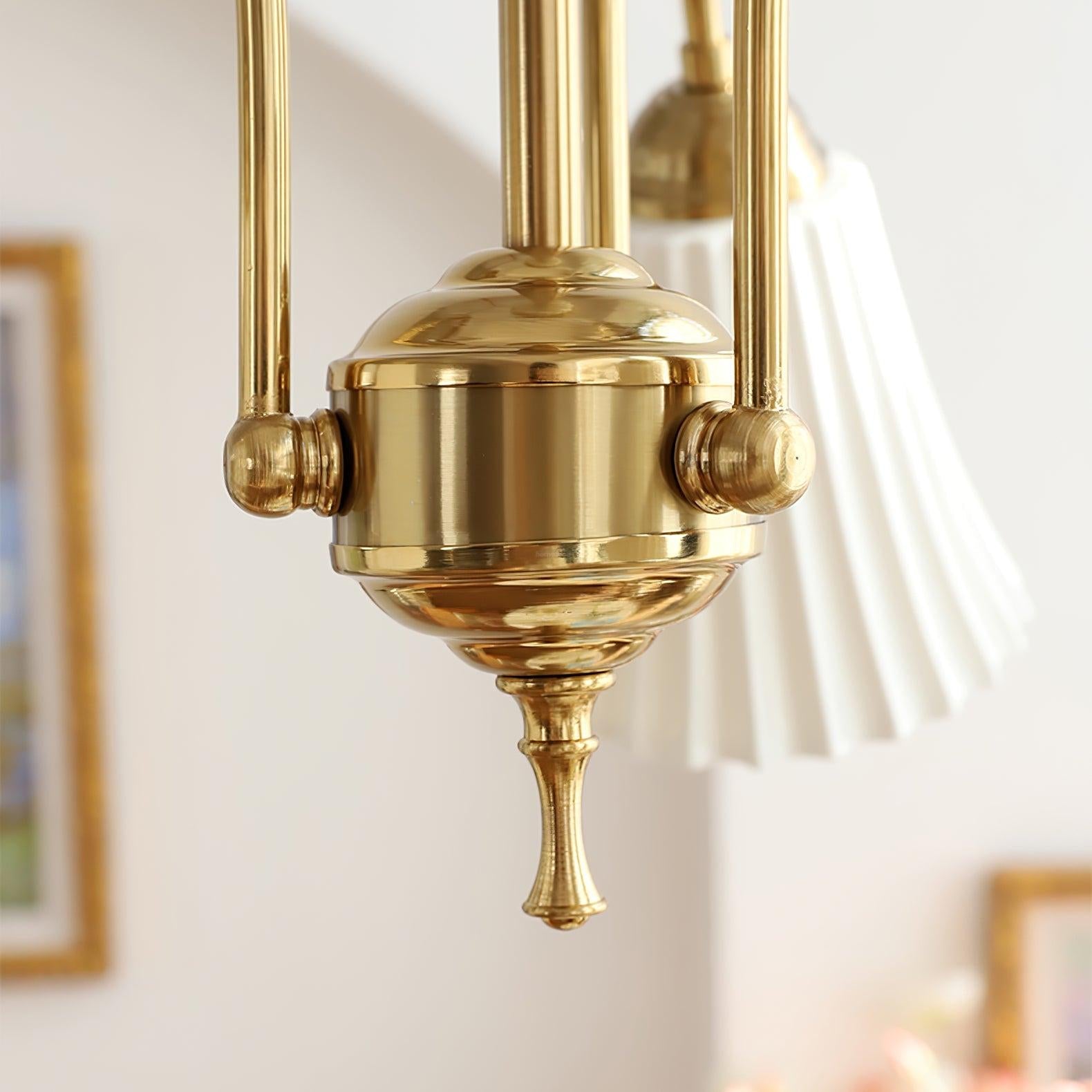 Medieval Ceramic Trumpet Chandelier with 3/5/8 lamps - Flower Ceramic-1-Luxehomezone