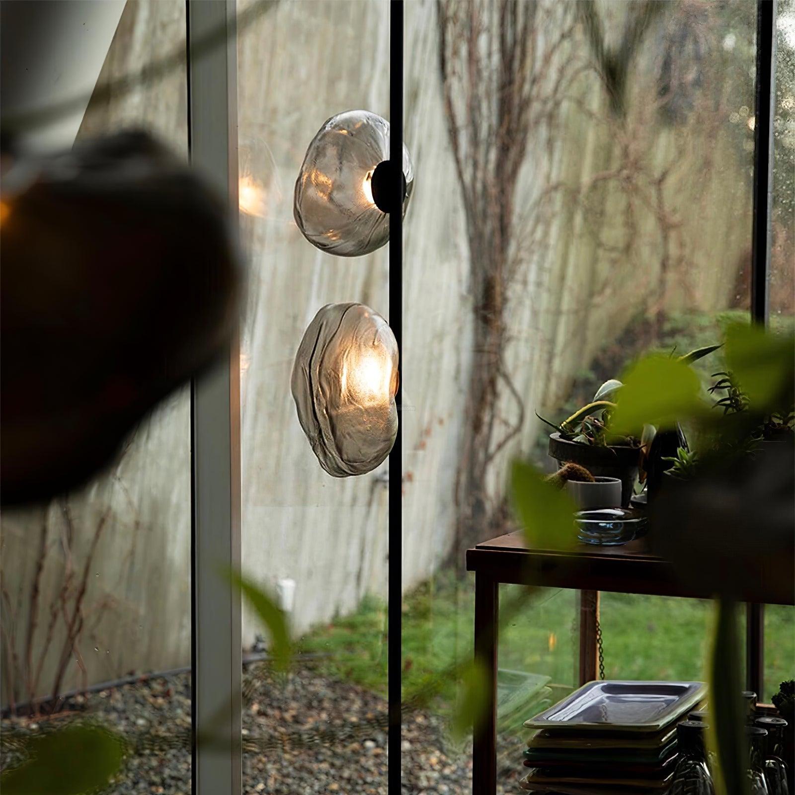 Glass Petals Floor Lamp with 3/6 heads - Art Glass-1-Luxehomezone