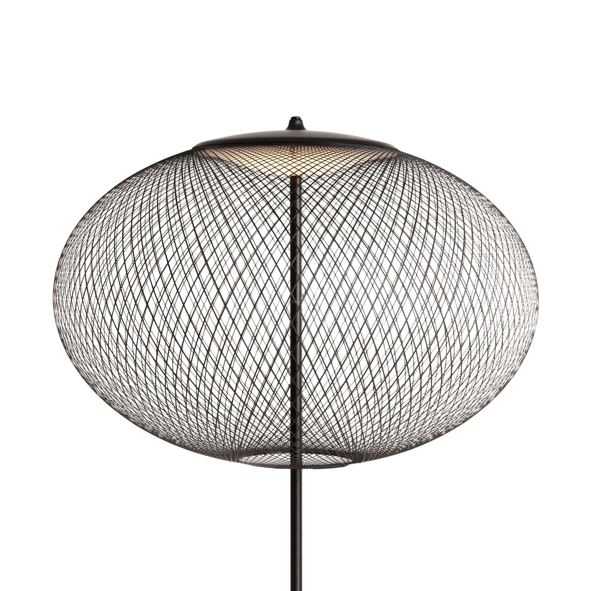 Metallic Meshwork Floor Lamp  ∅ 19.7″ - Metallic Meshwork-1-Luxehomezone