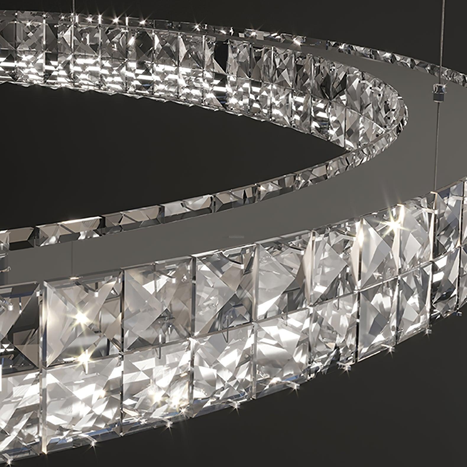 Spiridon Crystal Chandelier ∅ 15.7″~39.4'' - Crystals-1-Luxehomezone