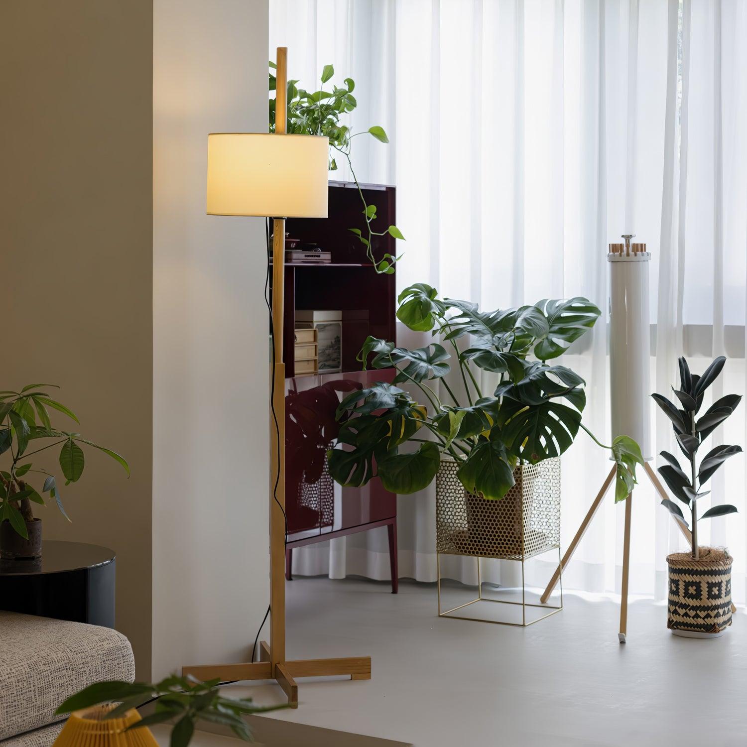 Svelte Silhouette Floor Light - Wood-1-Luxehomezone