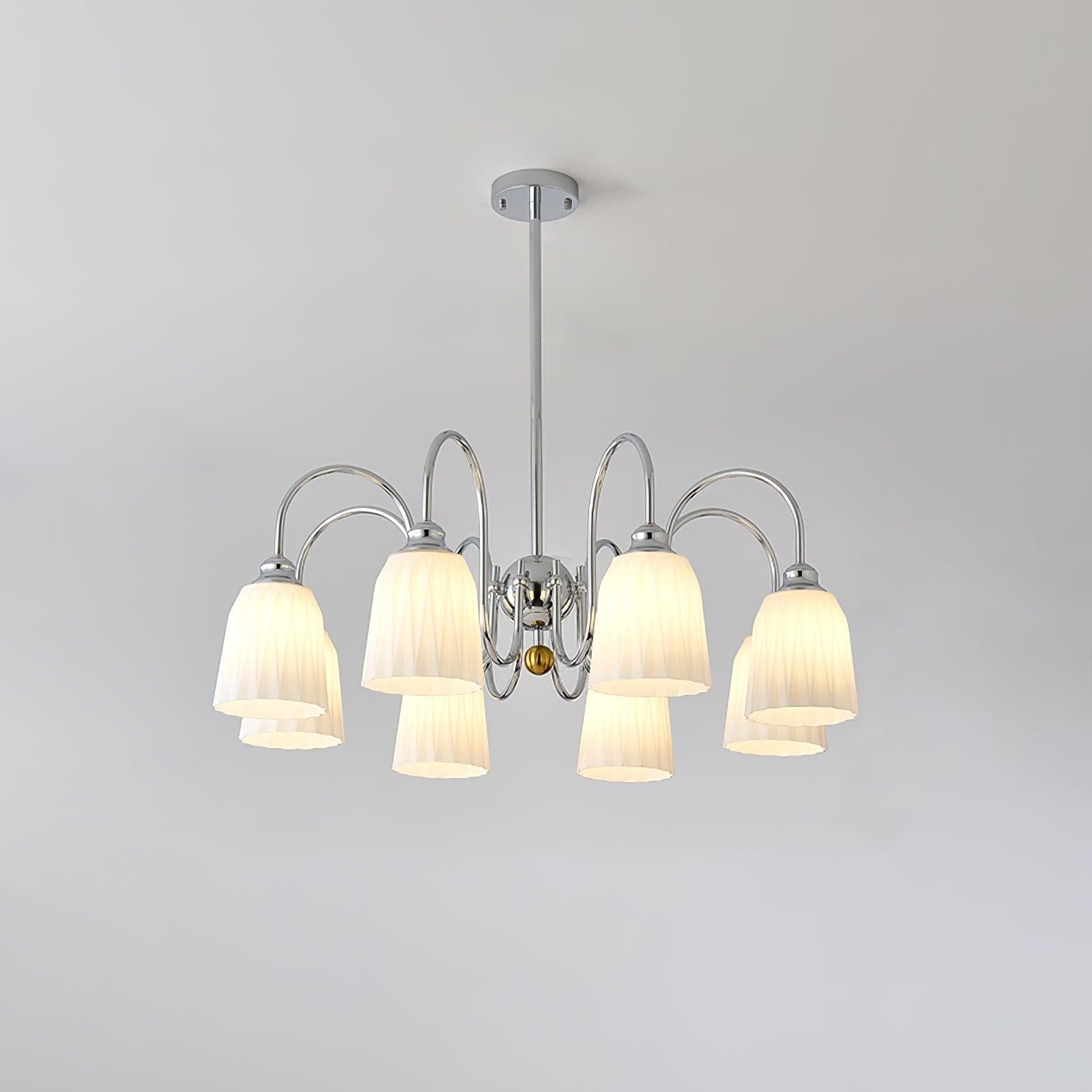 Bauhaus Pleated Chandelier with 3/5/6/8 heads