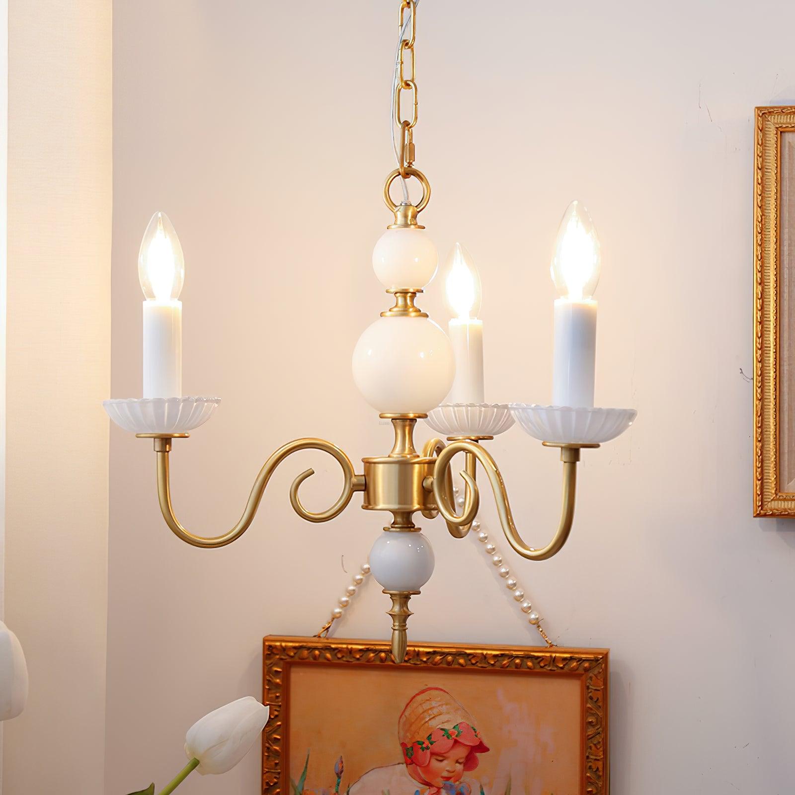 Candle Style Carlita Chandelier with 3/5 heads - Candle-1-Luxehomezone