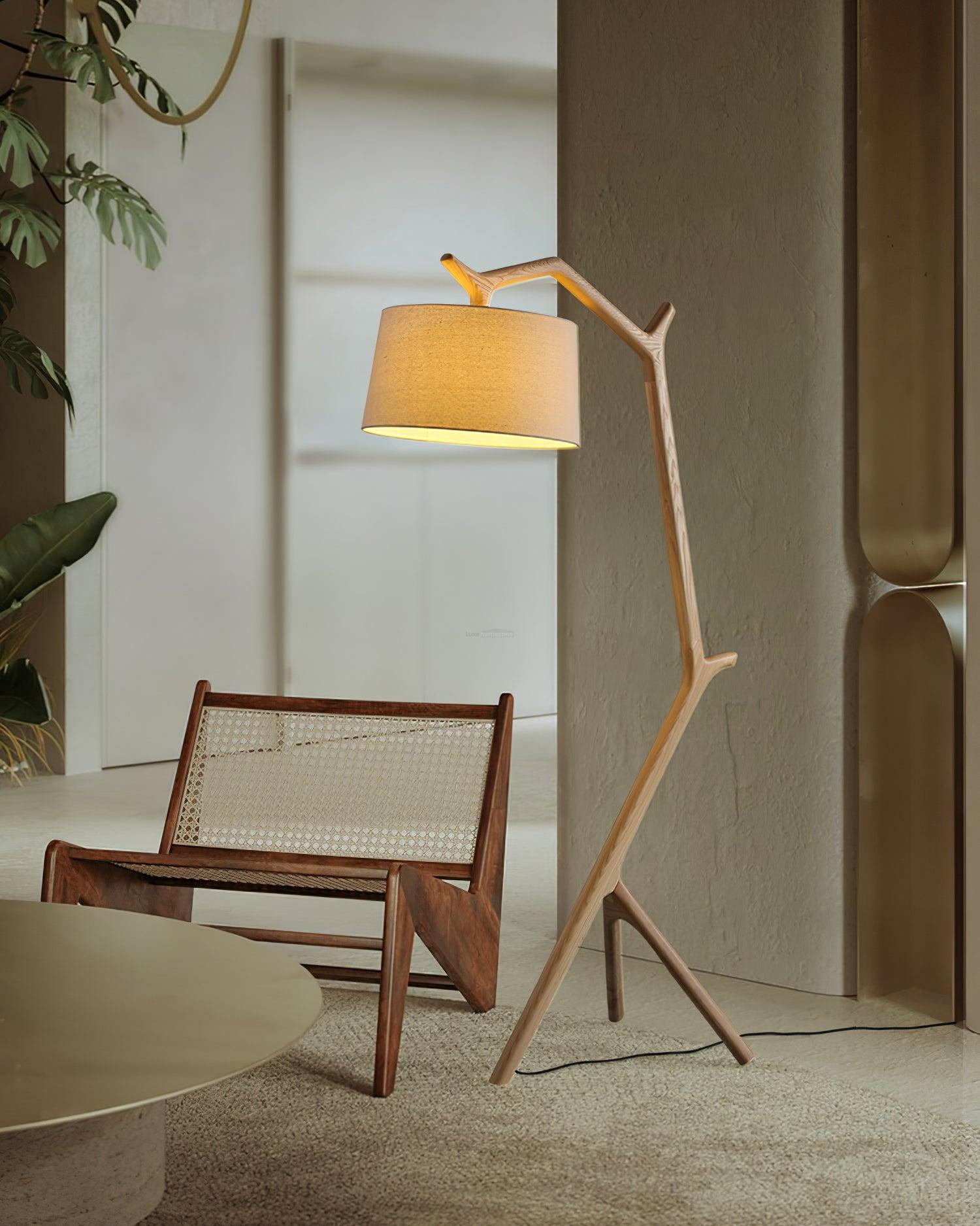 Umahi Floor Lamp  L 39.7″ - Fabric-1-Luxehomezone