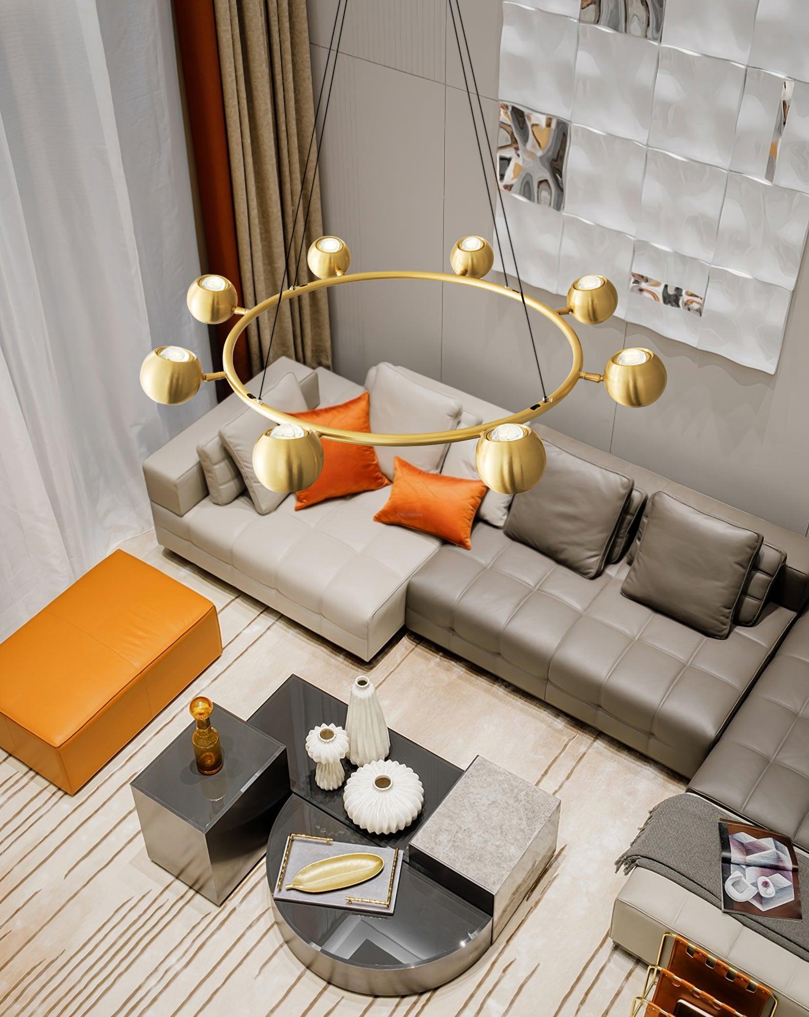Callisto Chandelier ∅ 21.7″ - Marshmallow-1-Luxehomezone