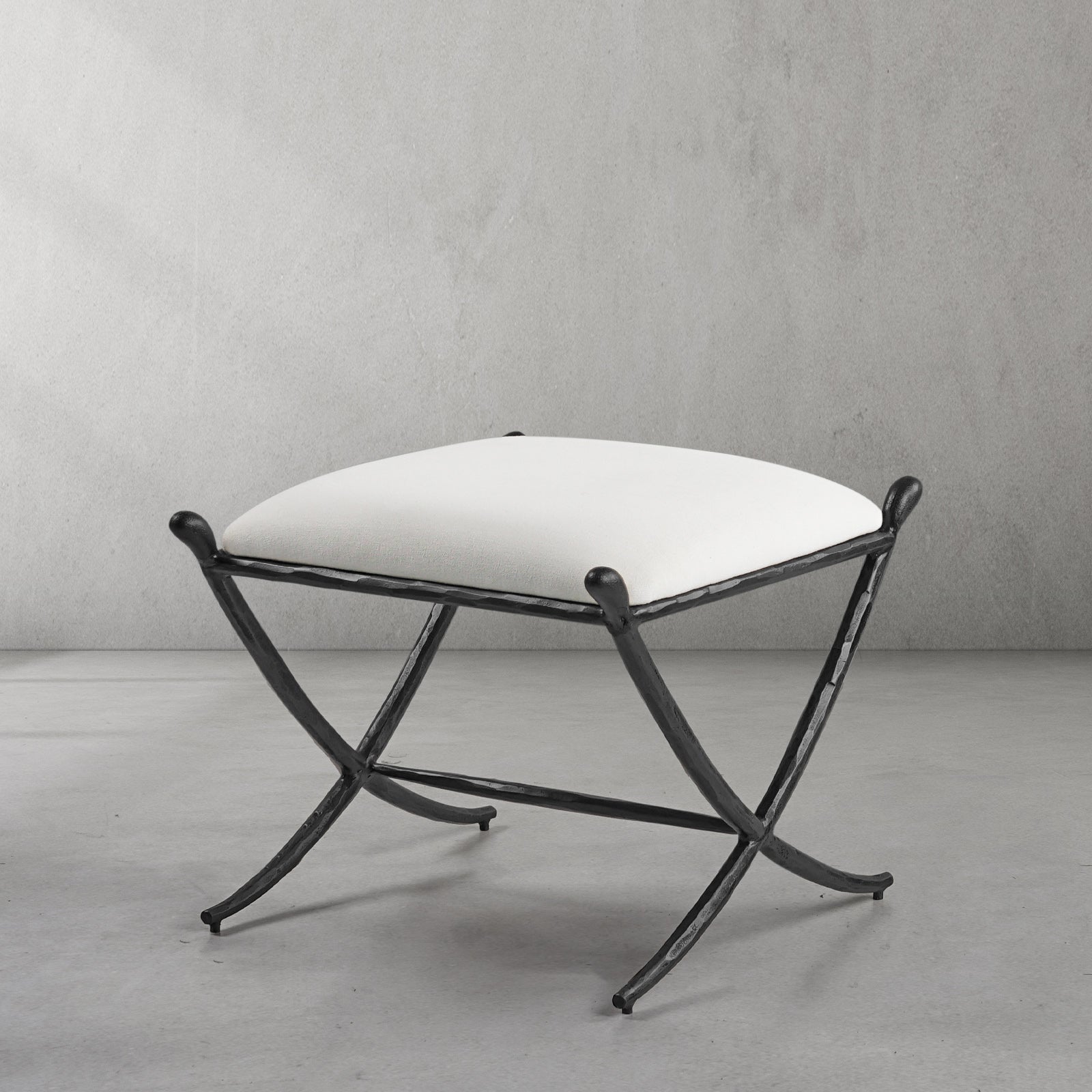Thaddeus Horn Fabric Base Stool