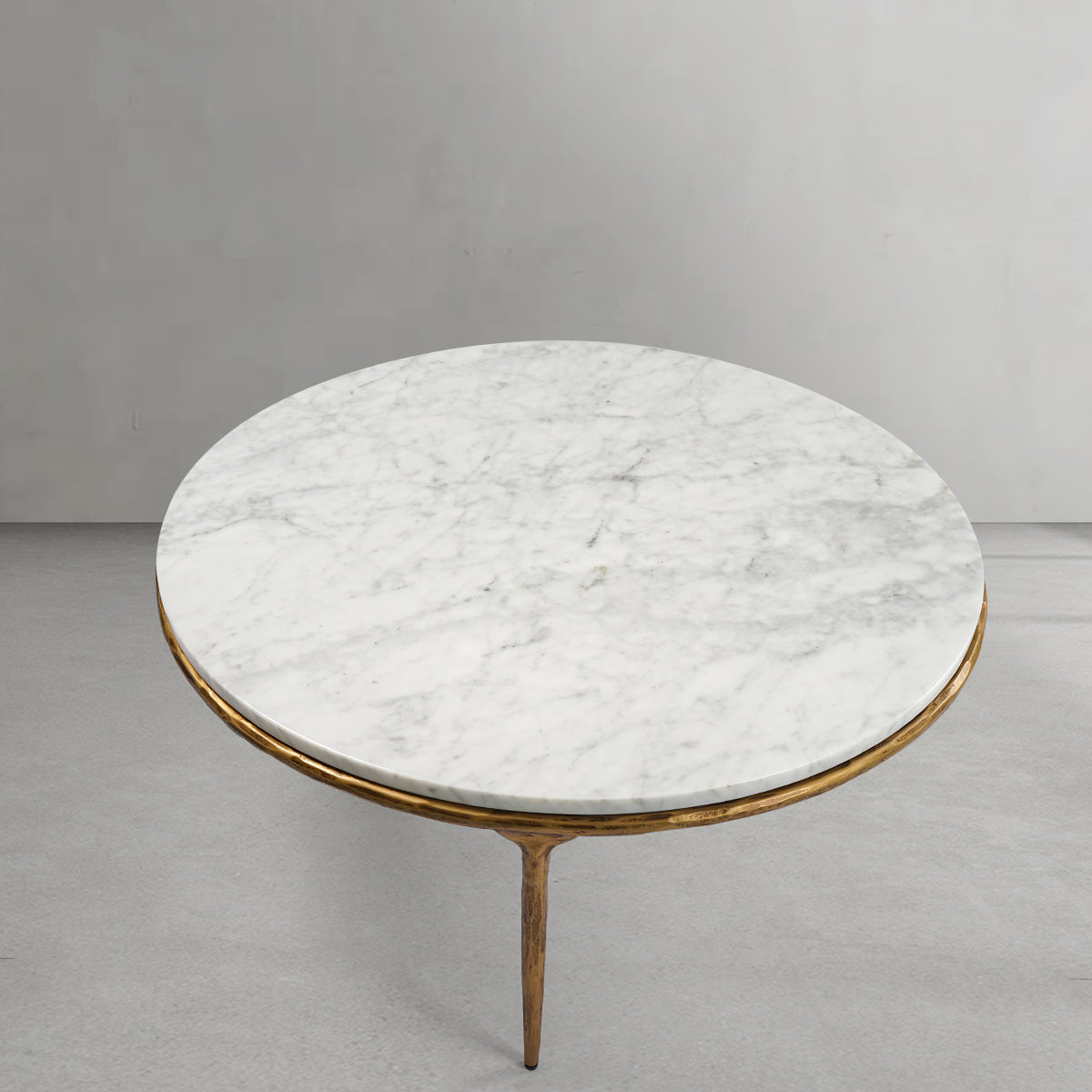 Thaddeus Marble Round Coffee Table 3 Legs 35"