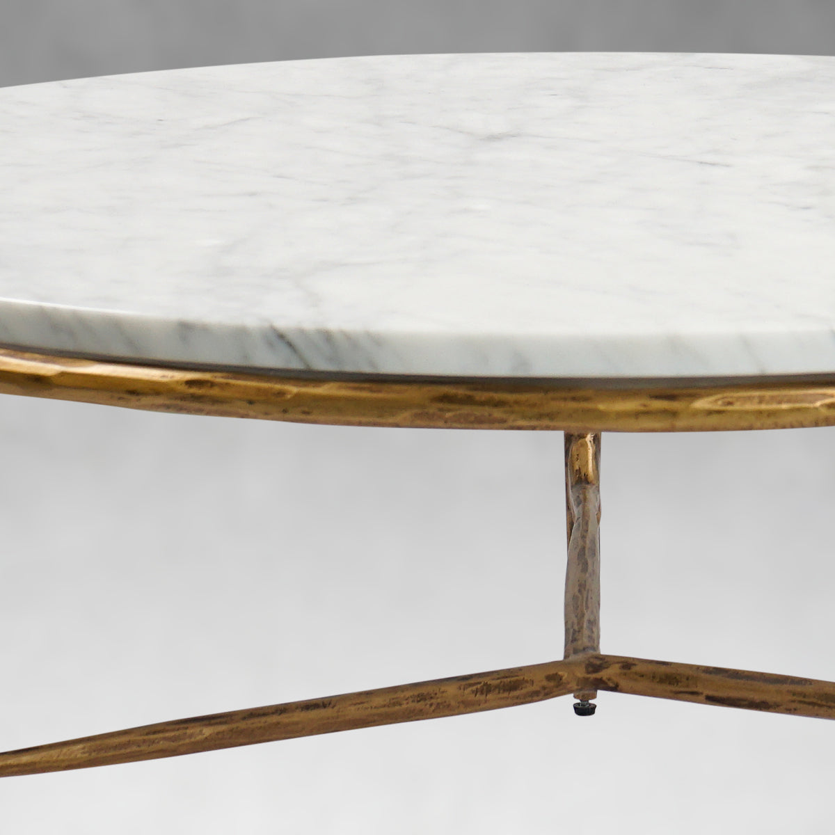 Thaddeus Marble Round Coffee Table 3 Legs 35"