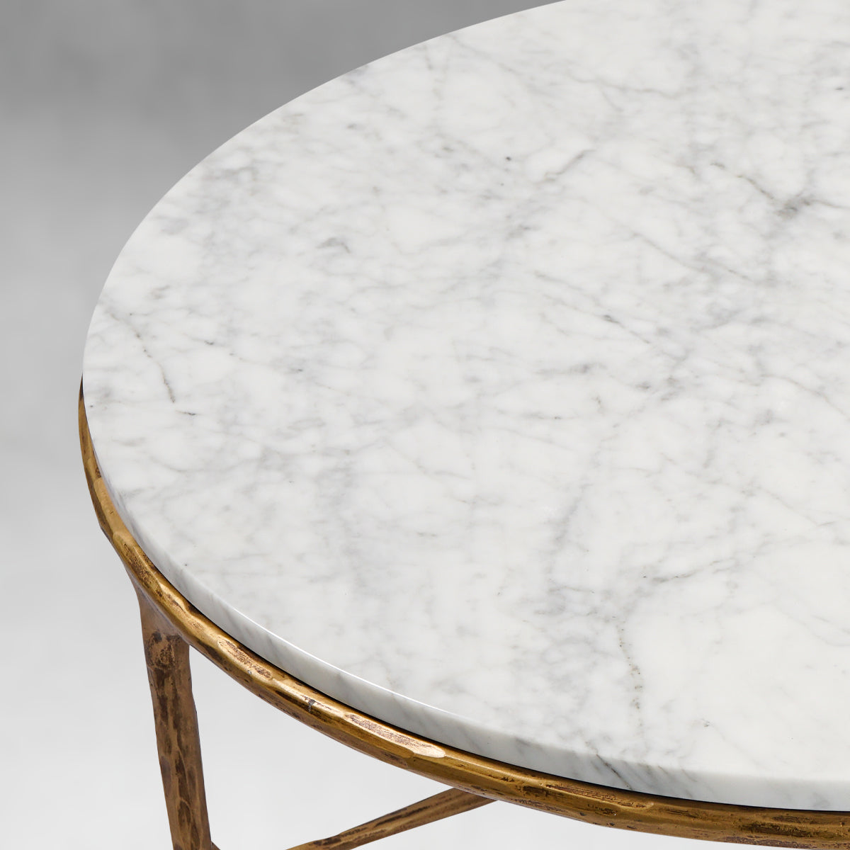Thaddeus Marble Round Coffee Table 3 Legs 35"