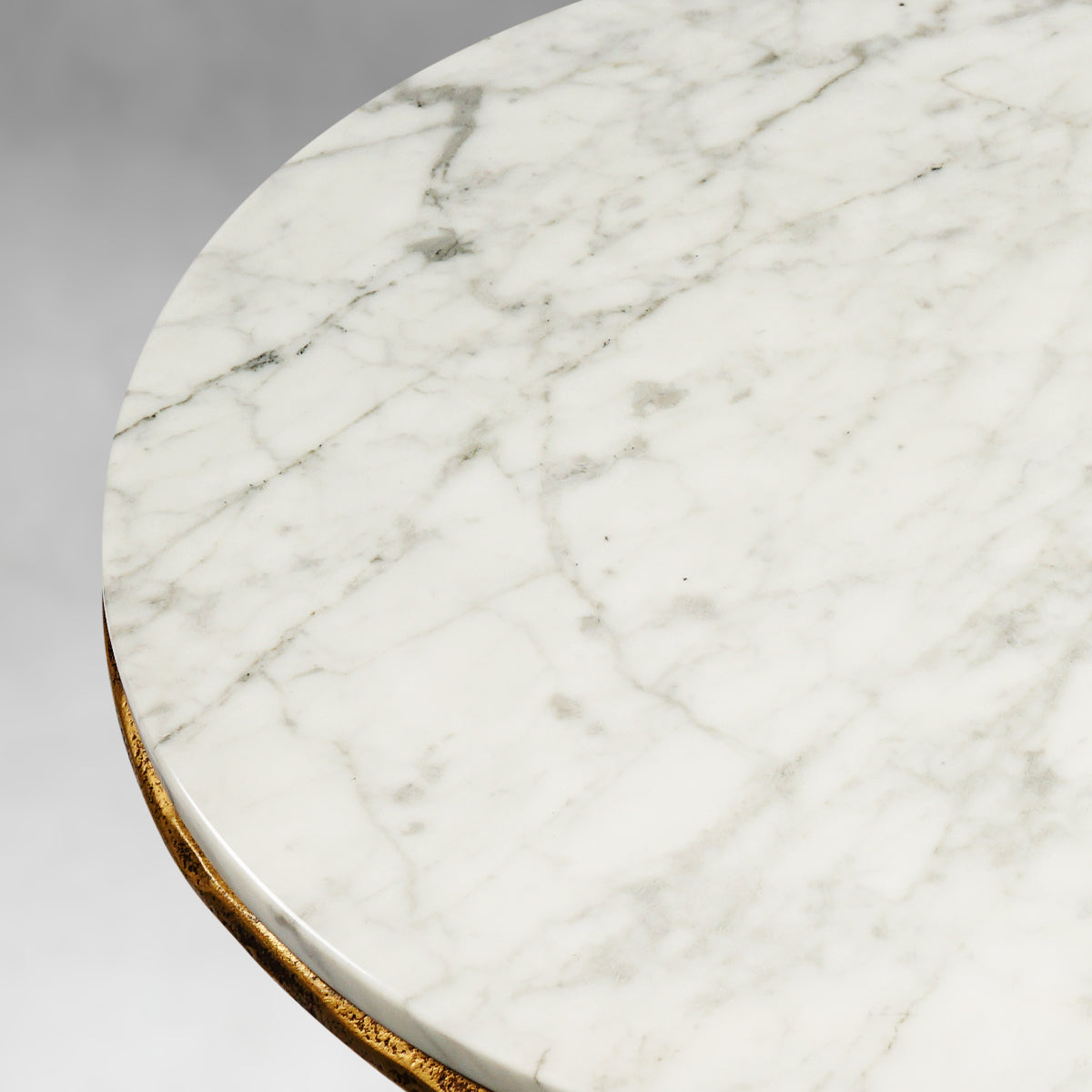 Thaddeus Marble Round Side Table 3 Leg 24"D