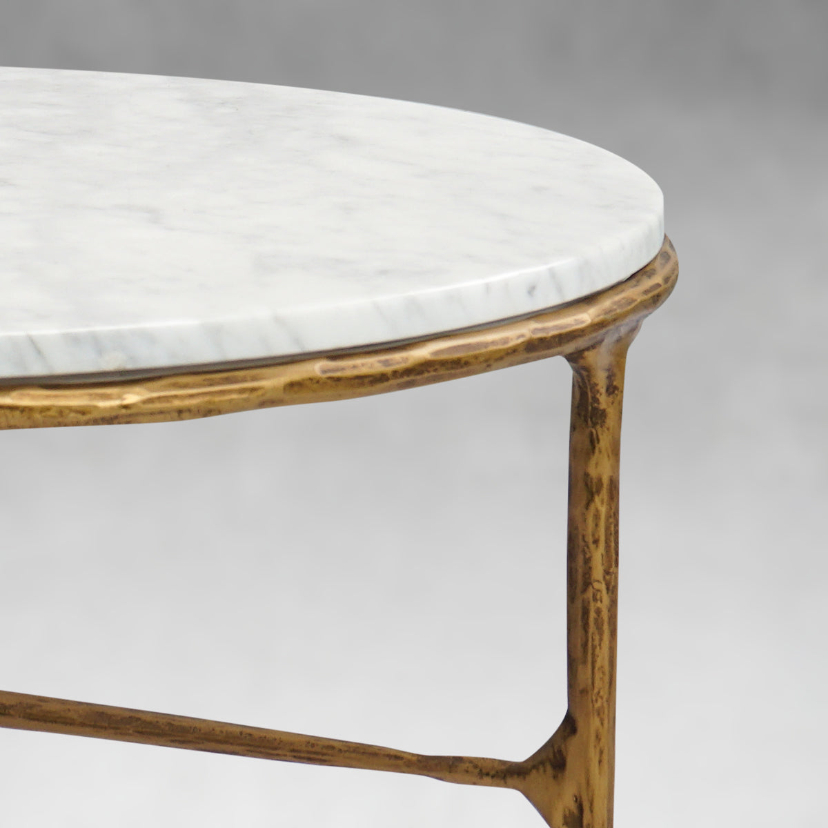 Thaddeus Marble Round Coffee Table 3 Legs 35"