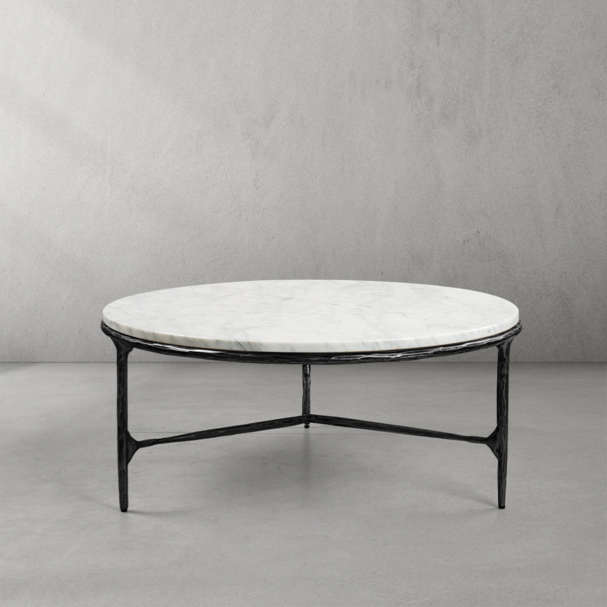 Thaddeus Marble Round Coffee Table 3 Legs 35"