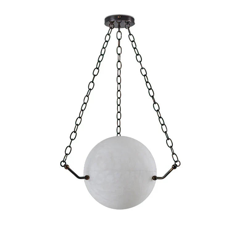 Bosso Alabaster Ball Sphere Pendant Light 11" 22"