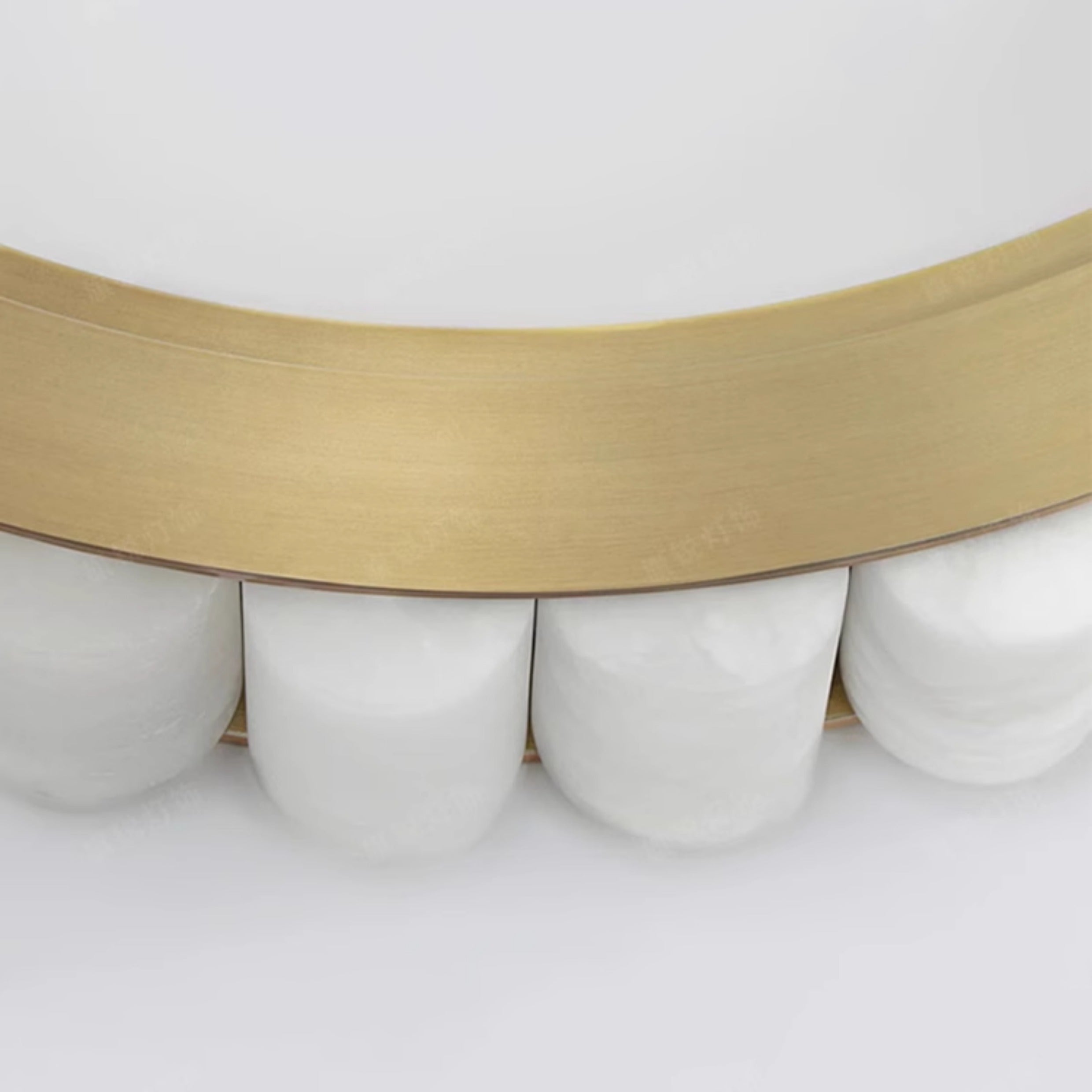 Melonie Alabaster Round 2-tier Chandelier 31"