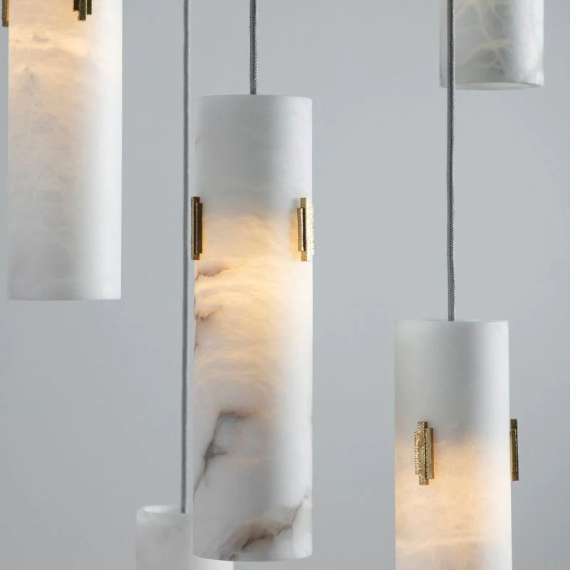 Silo Alabaster Cluster Penadant Chandelier