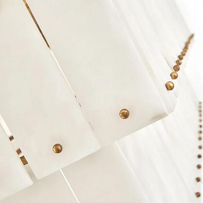 Rancho Alabaster 2-Tier Rectangle Chandelier 48"