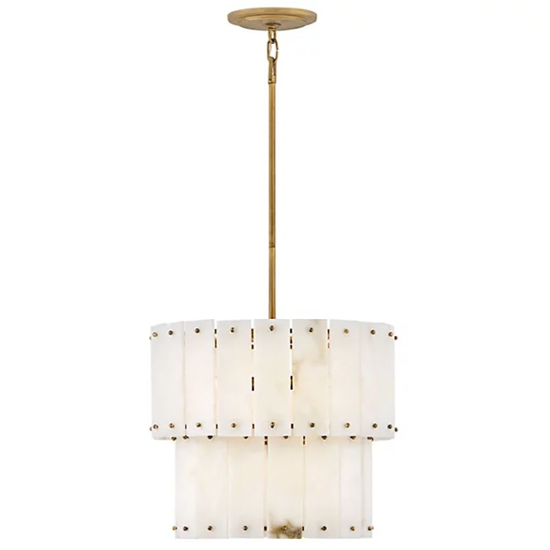 Rancho Alabaster 2-Tier Round Chandelier 18"
