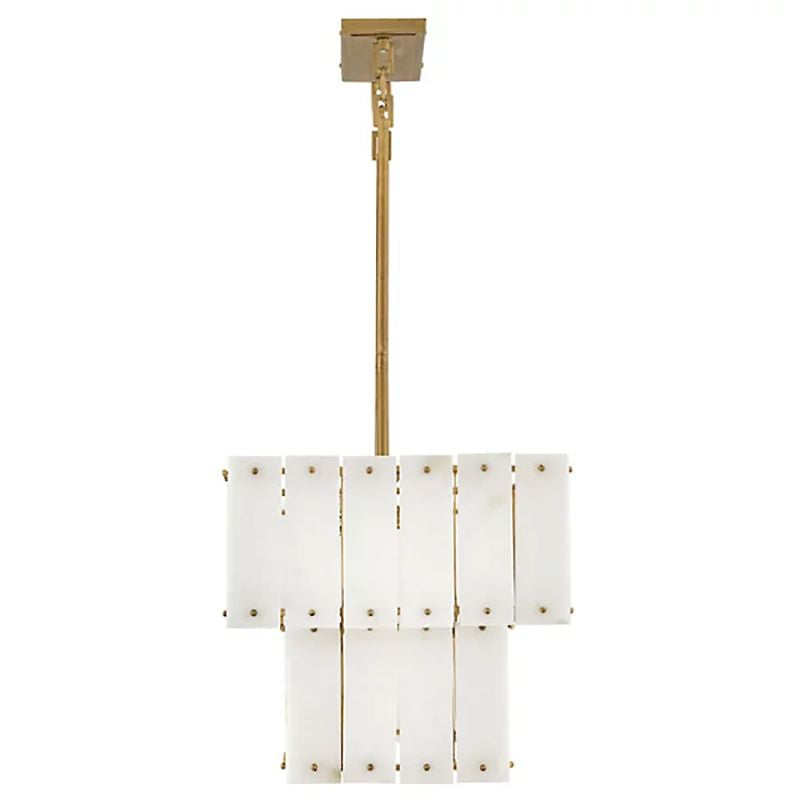 Rancho Alabaster 2-Tier Round Chandelier 18"