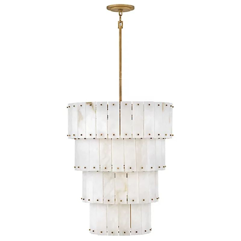 Rancho Alabaster 4-Tier Round Chandelier 24"