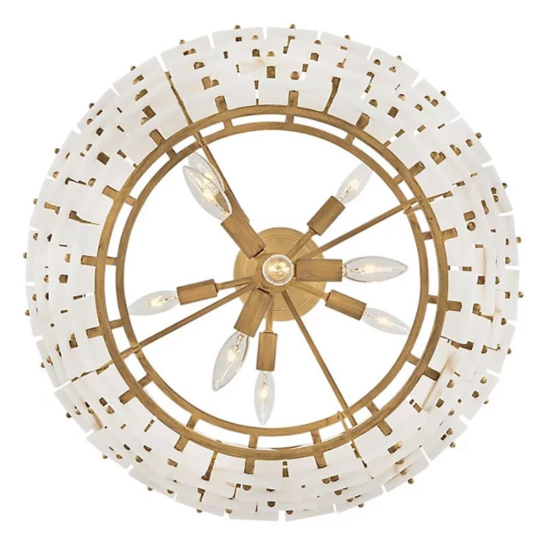 Rancho Alabaster 4-Tier Round Chandelier 24"