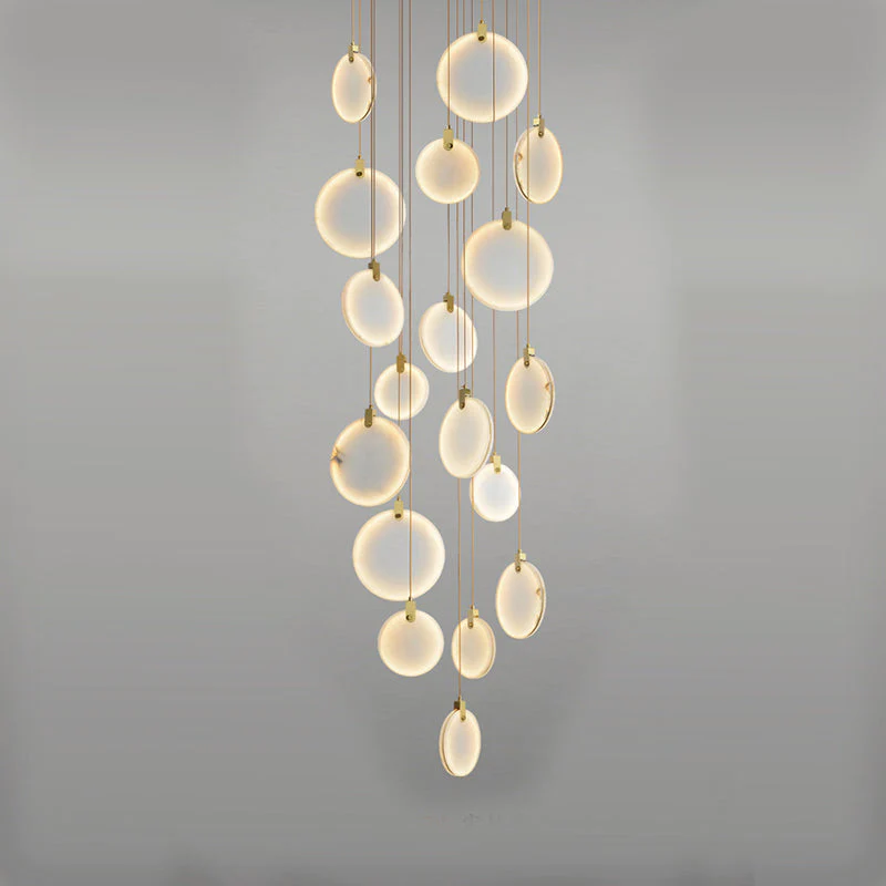 Alabaster Cuboid Dining Room Chandelier
