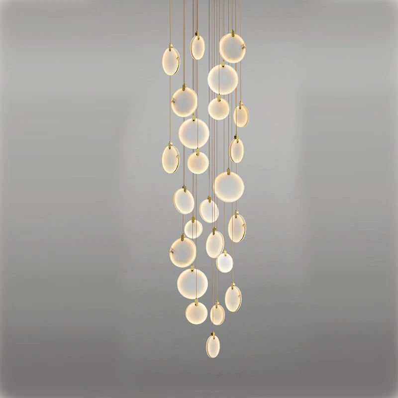 Alabaster Cuboid Dining Room Chandelier