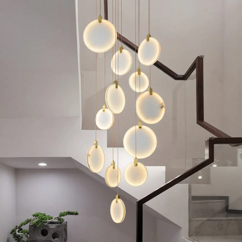 Alabaster Cuboid Dining Room Chandelier