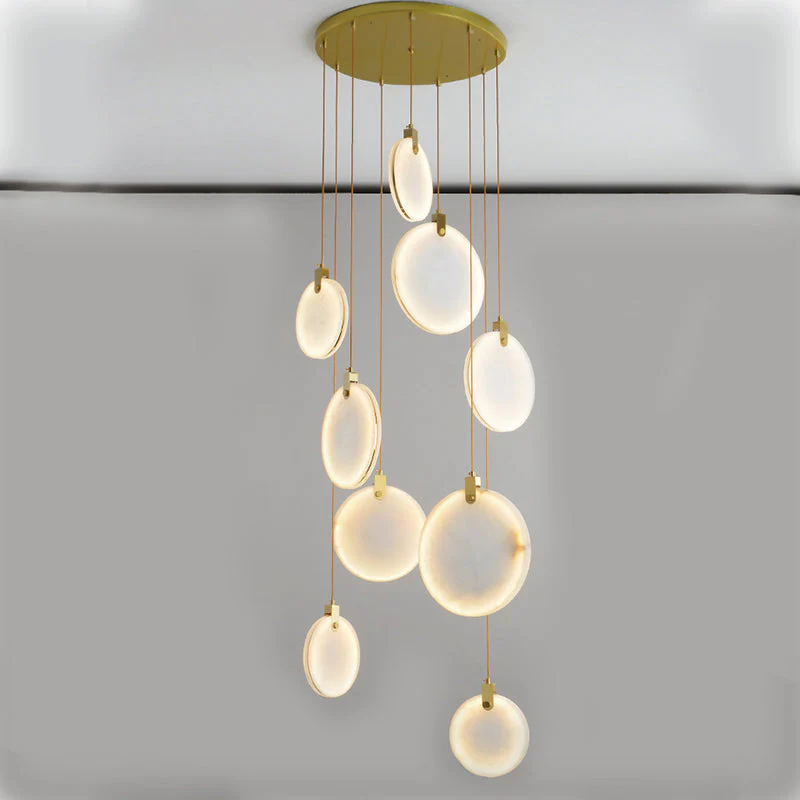 Alabaster Cuboid Dining Room Chandelier