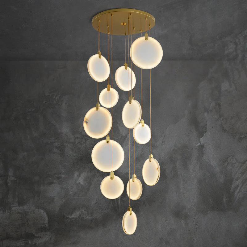 Alabaster Cuboid Dining Room Chandelier