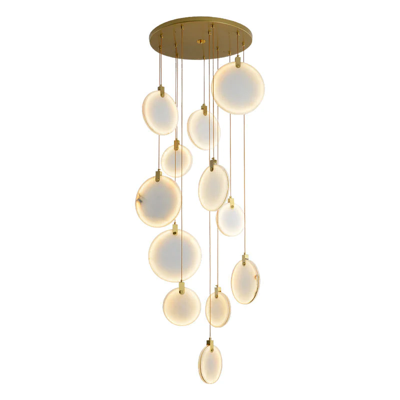 Alabaster Cuboid Dining Room Chandelier