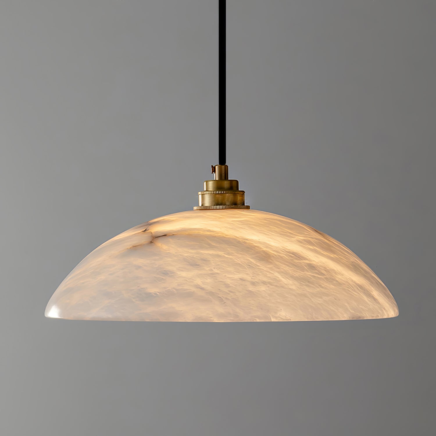 Alabaster Dome Pendant Light - Alabaster globe light, Ambient lighting, Artistic pendant light, Custom lighting, Decorative lighting, Designer lighting, Dining room lighting, High ceiling lighting, High-end lighting, Innovative lighting, Luxury lighting, Modern chandelier, Modern pendant lighting, Sophisticated lighting, Stylish pendant light- Pendant Light1-Luxehomezone