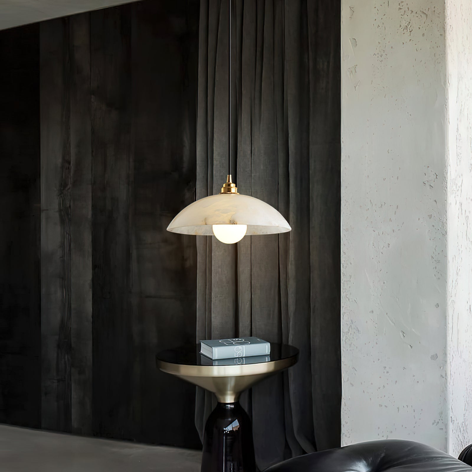 Alabaster Dome Pendant Light - Alabaster globe light, Ambient lighting, Artistic pendant light, Custom lighting, Decorative lighting, Designer lighting, Dining room lighting, High ceiling lighting, High-end lighting, Innovative lighting, Luxury lighting, Modern chandelier, Modern pendant lighting, Sophisticated lighting, Stylish pendant light- Pendant Light1-Luxehomezone