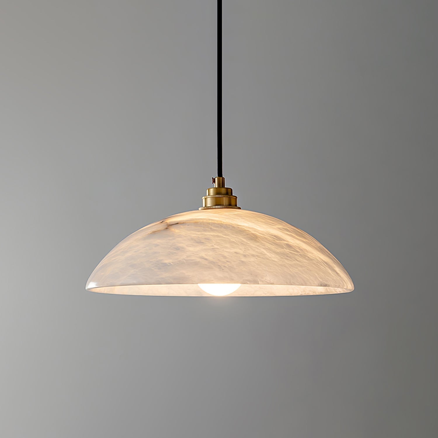 Alabaster Dome Pendant Light - Alabaster globe light, Ambient lighting, Artistic pendant light, Custom lighting, Decorative lighting, Designer lighting, Dining room lighting, High ceiling lighting, High-end lighting, Innovative lighting, Luxury lighting, Modern chandelier, Modern pendant lighting, Sophisticated lighting, Stylish pendant light- Pendant Light1-Luxehomezone
