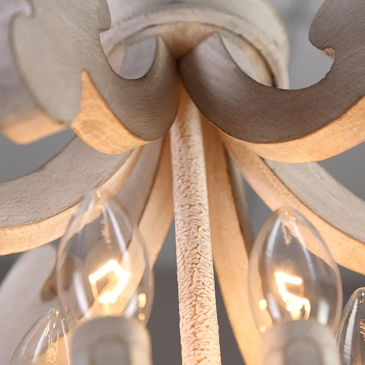 Antique White Style Chandelier Φ 19.7″ - Genteel, Optimized-1-Luxehomezone