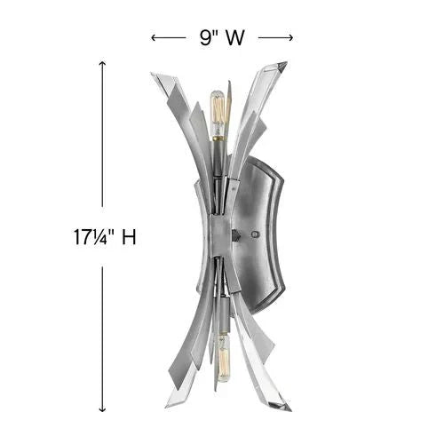 Bergamots 2 Lights Wall Sconce