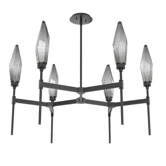 Rock Crystal Tiered Chandelier