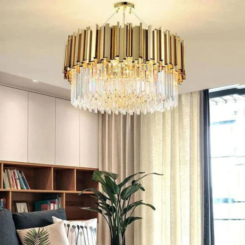 Bourbons Charles Crystal Round Chandelier